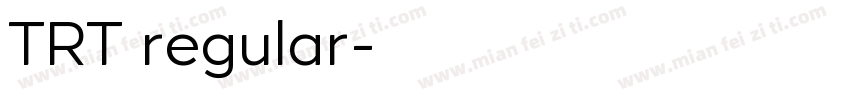 TRT regular字体转换